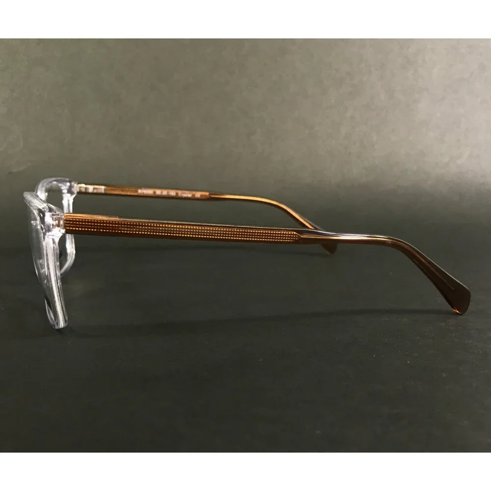 Adrienne Vittadini Eyeglasses Frames AV6020 OAH Crystal Clear Brown 55-20-150